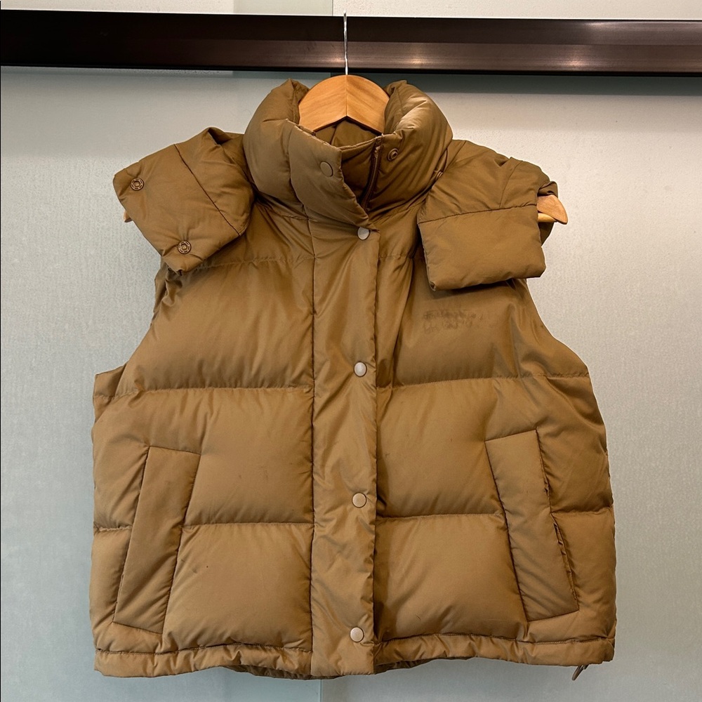 Lululemon Wunder Puff 600 Down-filled cropped vest - Size 4 - color Trench